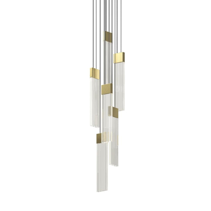 Sonneman V Panels 6-Light Thin Pendant Pendants Sonneman   