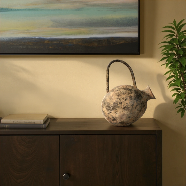 Howard Elliott Strata Vase with Handle