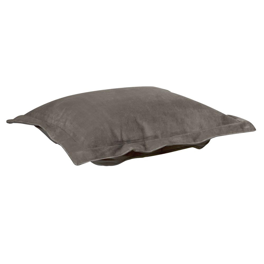 Howard Elliott Collection Puff Ottoman Cushion Bella Pewter (Cushion and Cover Only) Ottomans Howard Elliott Collection   