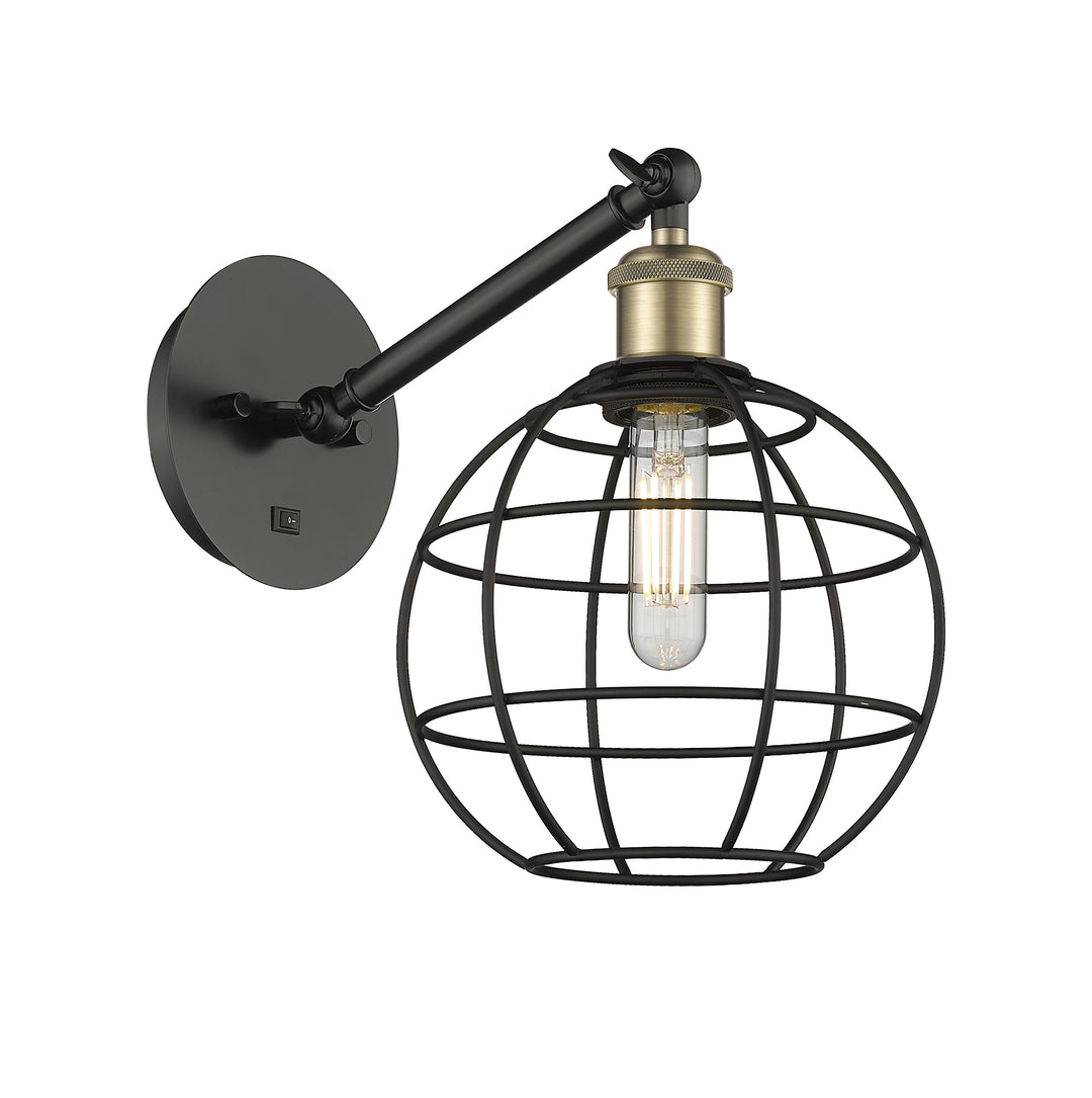 Innovations Lighting Lake Placid 8" Sconce - Black Antique Brass