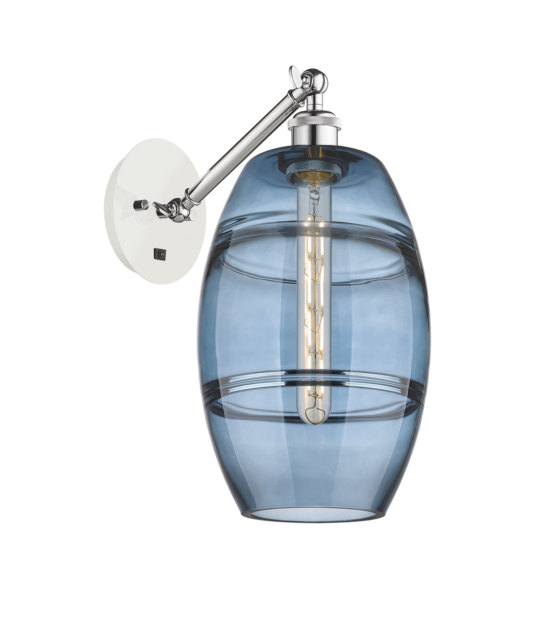 Innovations Lighting Vaz 8" Sconce - White Polished Chrome