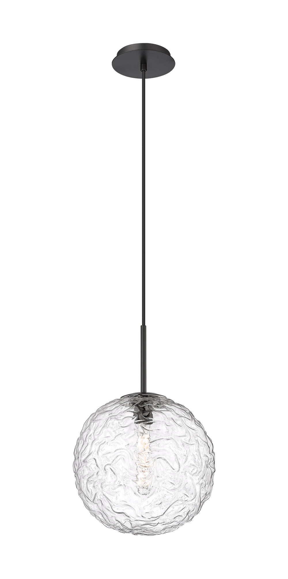 Innovations Lighting Barrington 12" Mini Pendant Mini-Pendants Innovations Lighting Matte Black Clear ; Glass Type: Transparent 