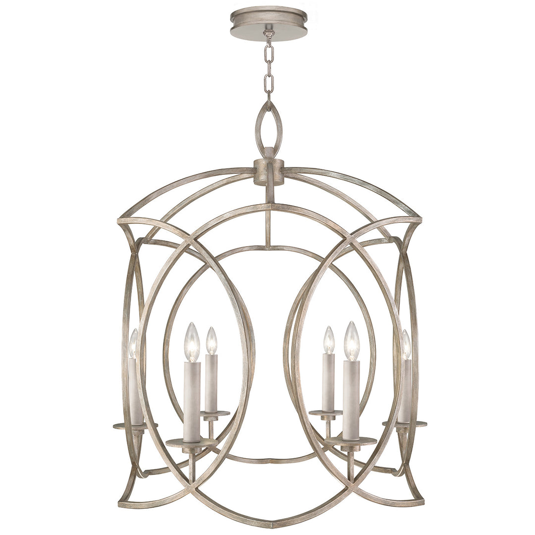 Fine Art Handcrafted Lighting Cienfuegos 28.5"W Round Chandelier in Weathered Greige Patina (889840-2ST)