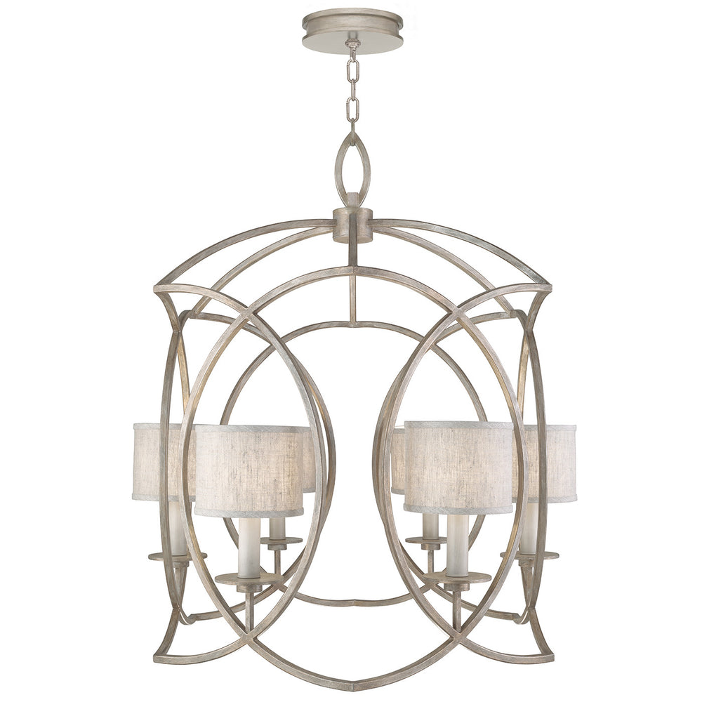 Fine Art Handcrafted Lighting Cienfuegos 30.5"W Round Chandelier in Weathered Greige Patina (889840-21ST)
