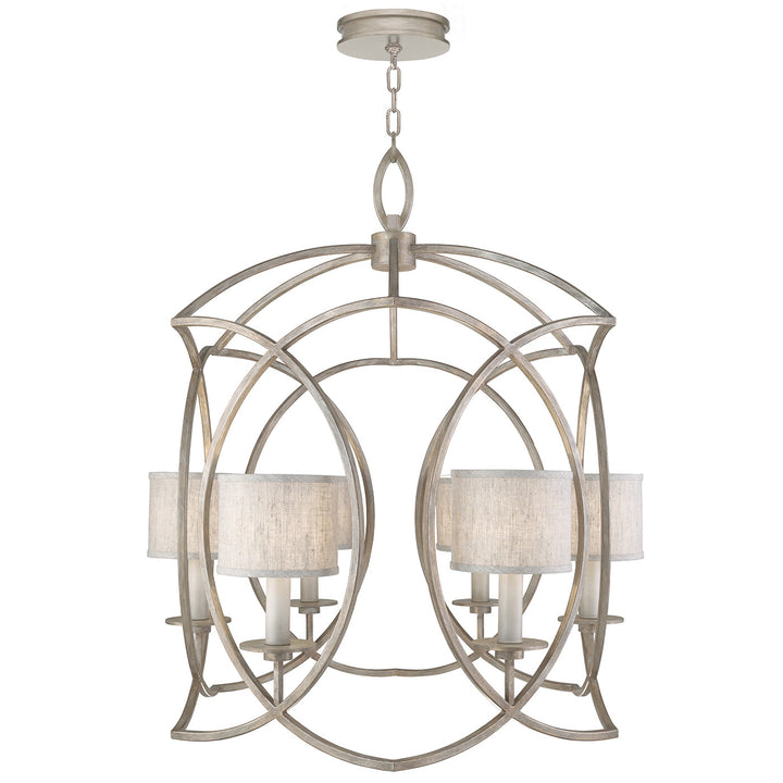Fine Art Handcrafted Lighting Cienfuegos 30.5"W Round Chandelier in Weathered Greige Patina (889840-21ST)