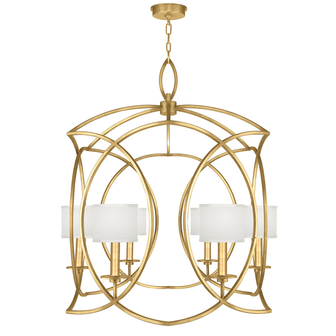 Fine Art Handcrafted Lighting Cienfuegos 30.5"W Round Chandelier in Standard Gold Leaf (889840-SF31)