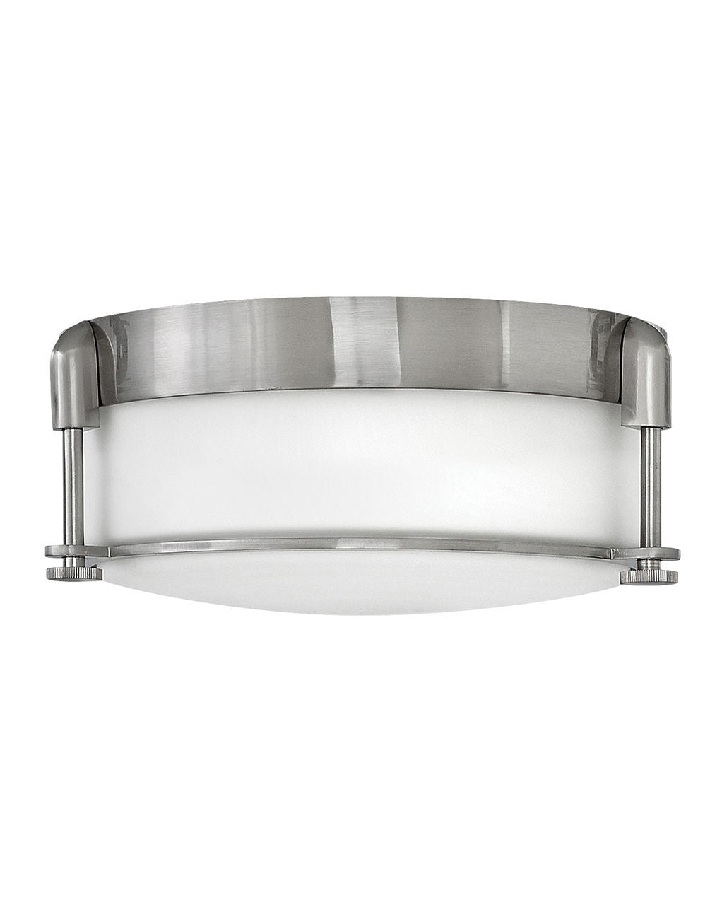 Hinkley Colbin Flush Mount Ceiling Flush Mounts Hinkley Brushed Nickel 12.5x12.5x4.75 