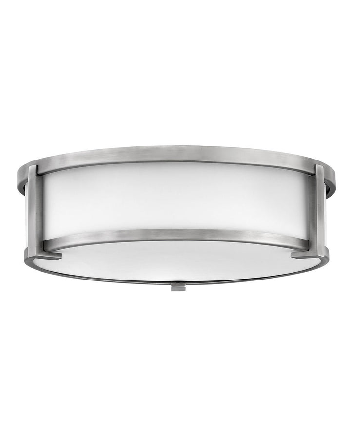 Hinkley Lowell Flush Mount Ceiling Flush Mounts Hinkley Antique Nickel 16.0x16.0x4.75