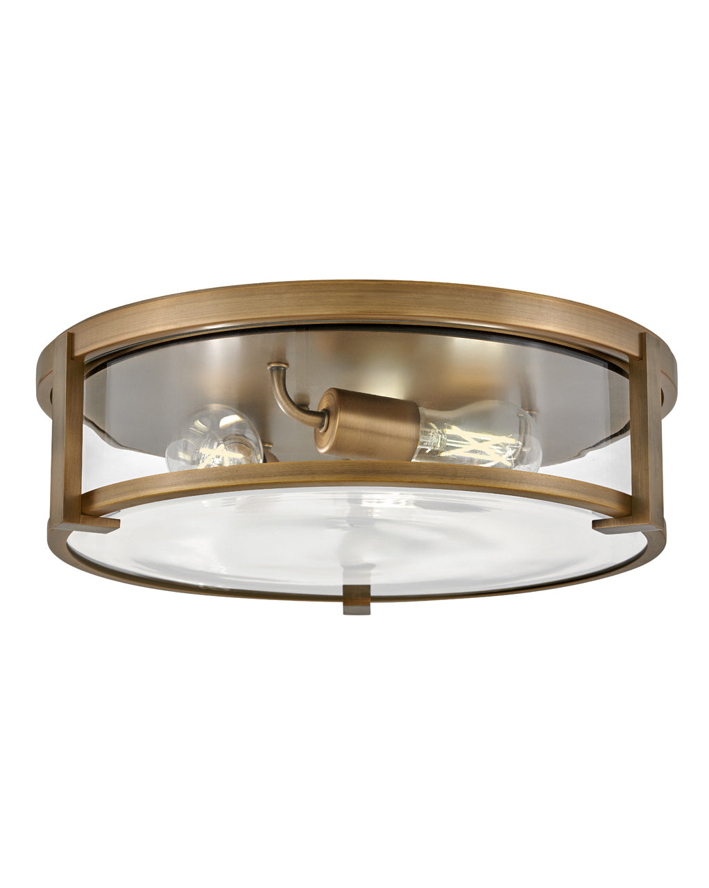 Hinkley Lowell Flush Mount Ceiling Flush Mounts Hinkley Brushed Bronze with Clear glass 16.0x16.0x4.75