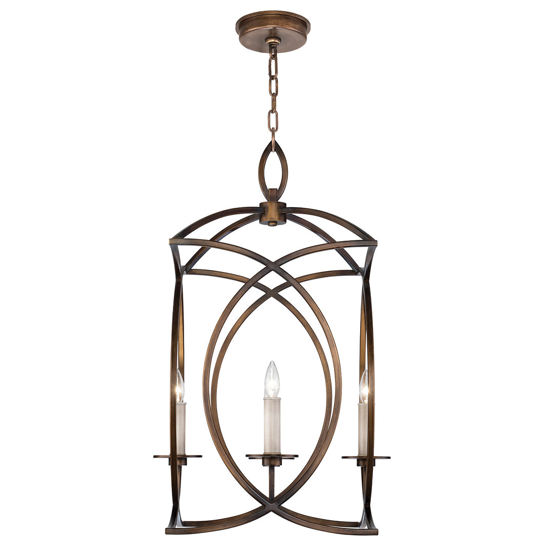 Fine Art Handcrafted Lighting Cienfuegos 19.5"W Square Chandelier in Antique Bronze (887740-1ST)