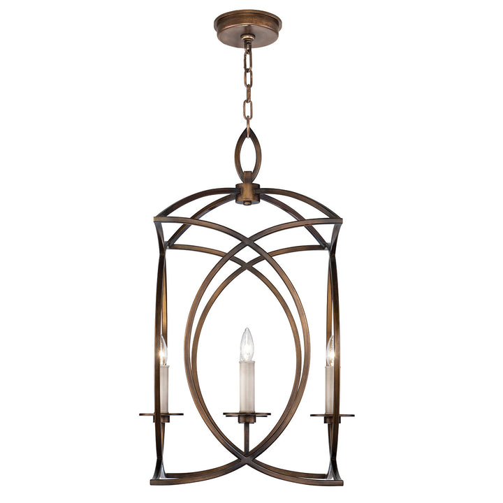 Fine Art Handcrafted Lighting Cienfuegos 19.5"W Square Chandelier in Antique Bronze (887740-1ST)