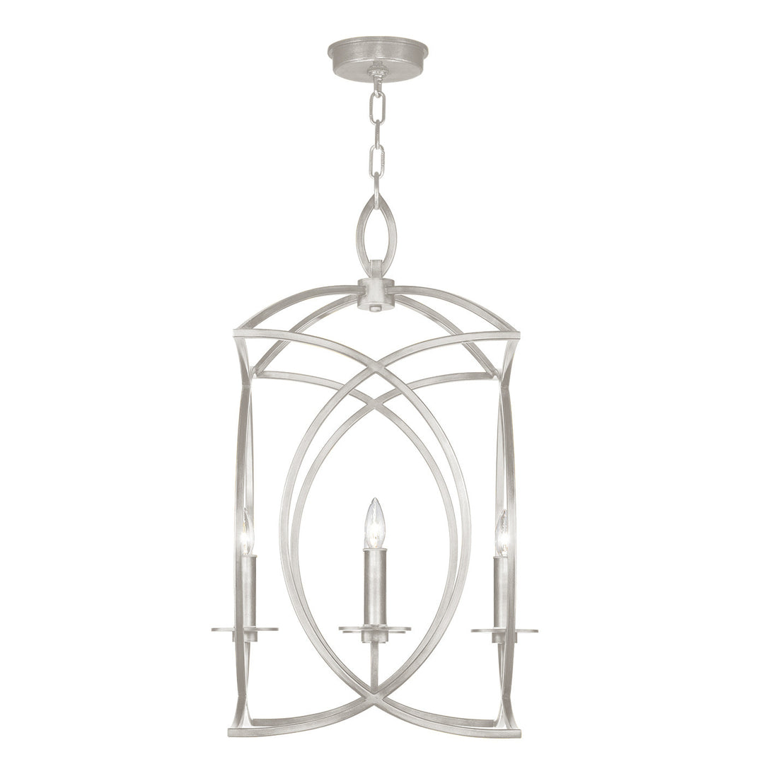 Fine Art Handcrafted Lighting Cienfuegos 19.5"W Square Chandelier in Standard Silver Leaf (887740-SF4)