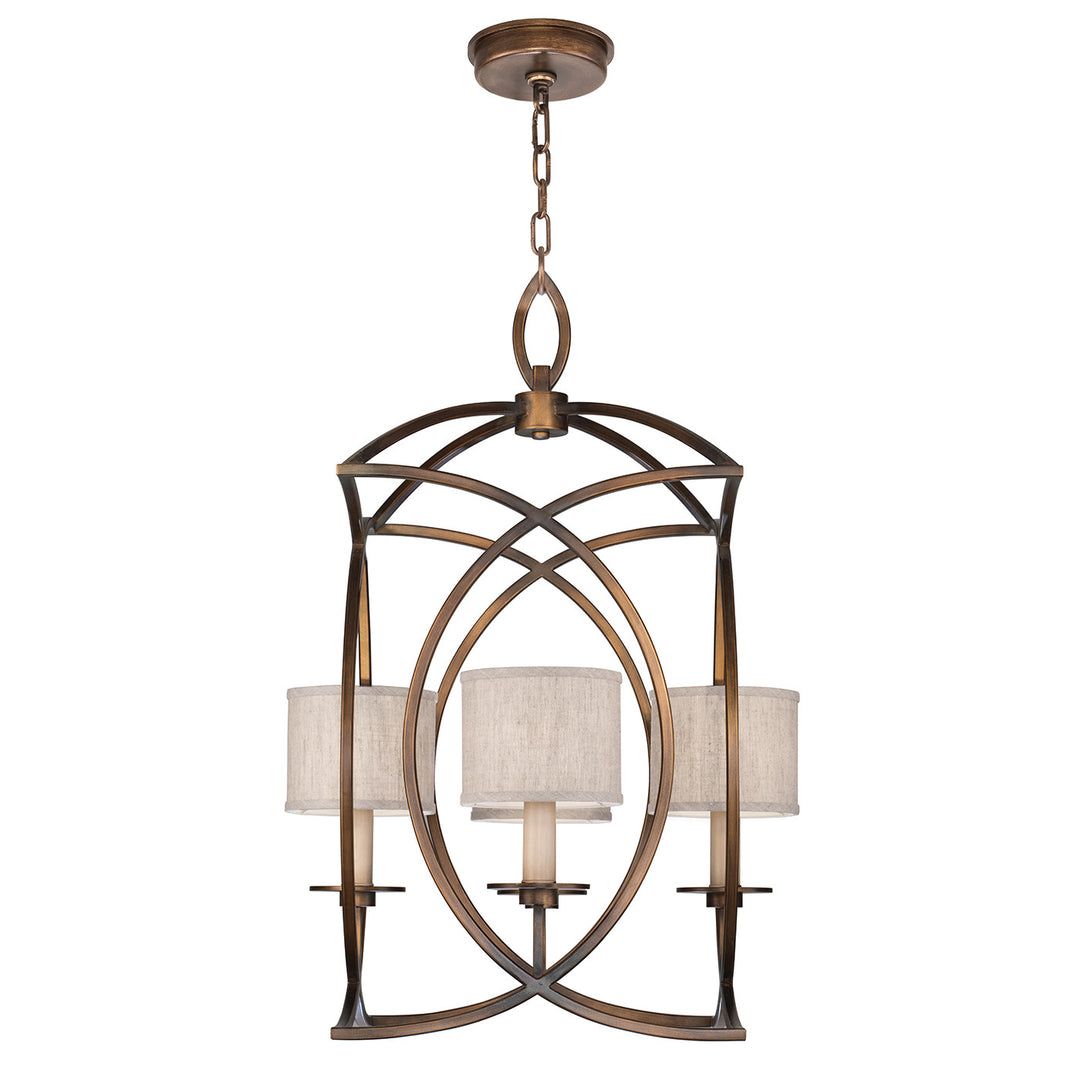 Fine Art Handcrafted Lighting Cienfuegos 21.5"W Square Chandelier in Antique Bronze (887740-11ST)