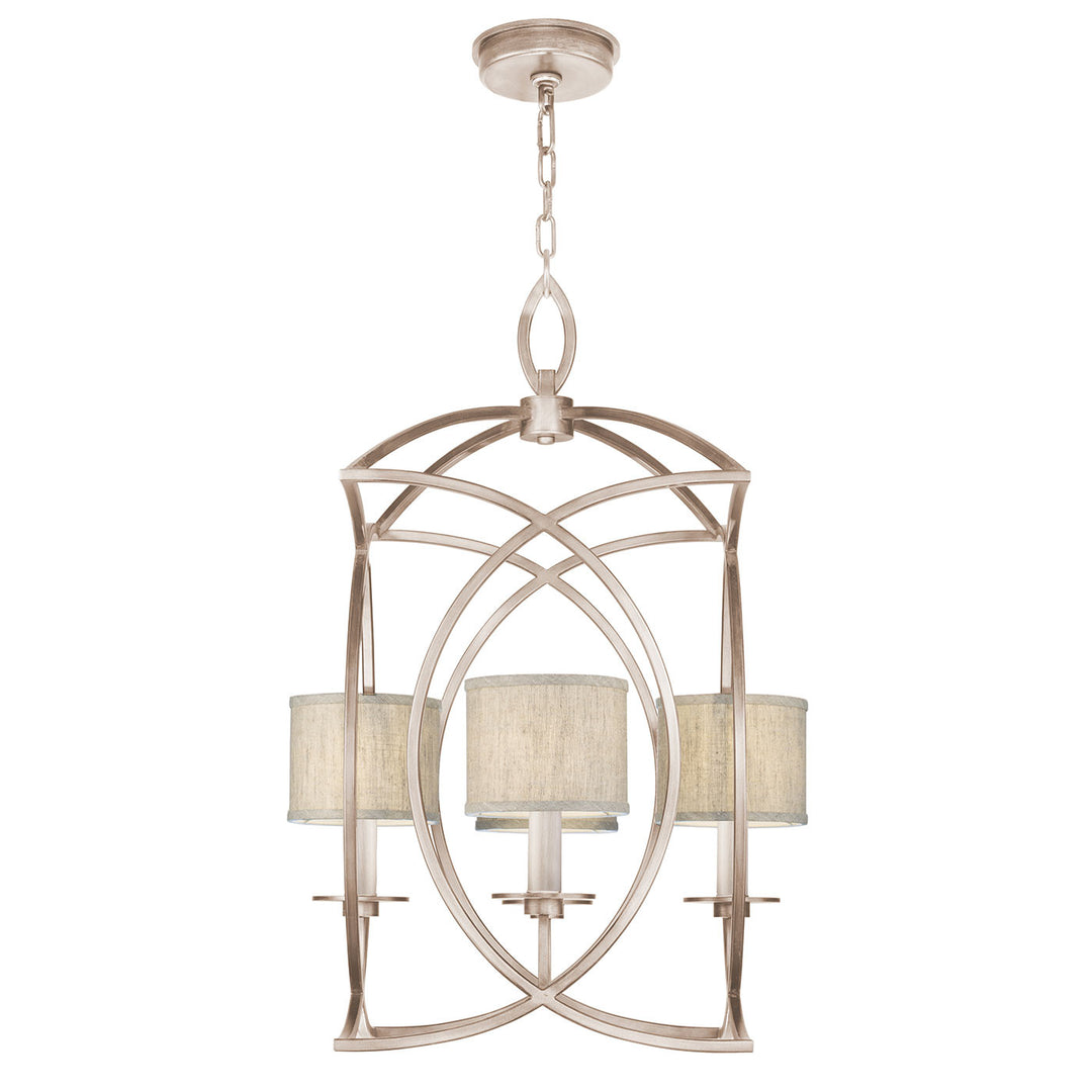 Fine Art Handcrafted Lighting Cienfuegos 21.5"W Square Chandelier in Weathered Greige Patina (887740-21ST)
