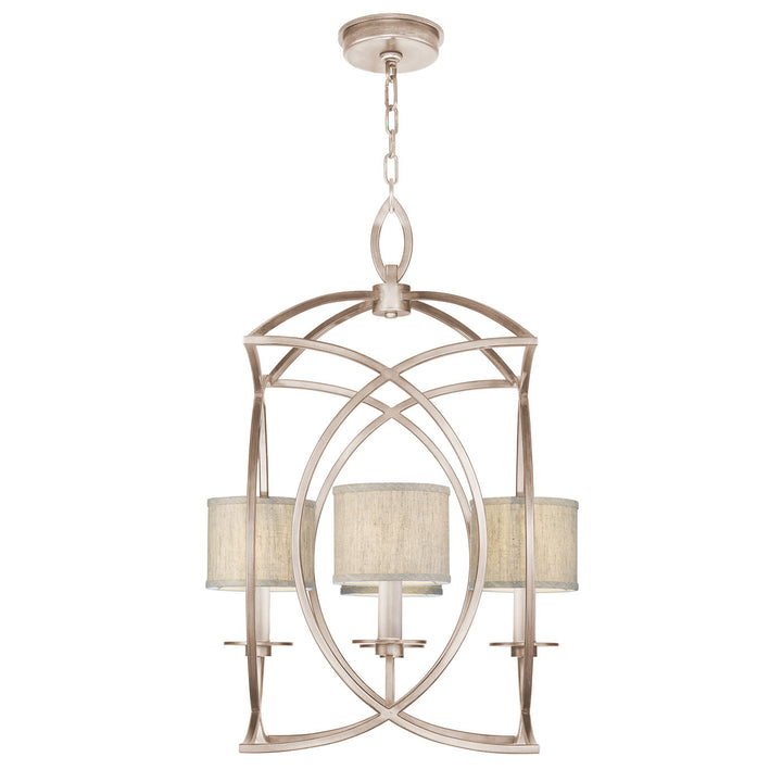 Fine Art Handcrafted Lighting Cienfuegos 21.5"W Square Chandelier in Weathered Greige Patina (887740-21ST)