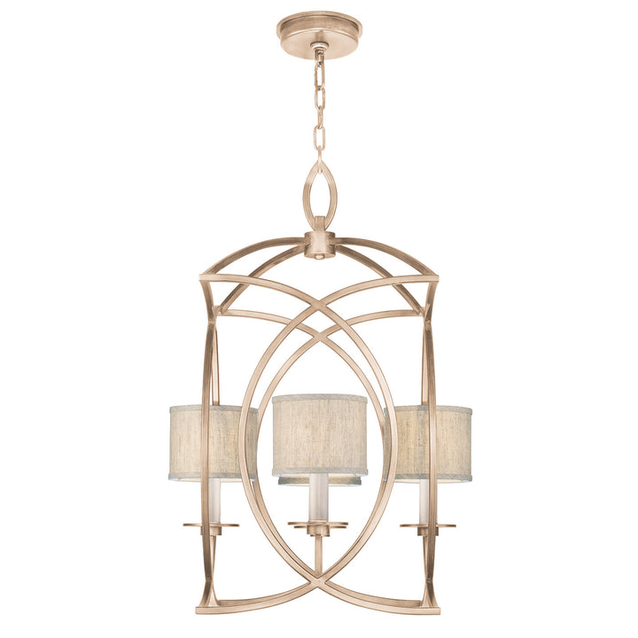 Fine Art Handcrafted Lighting Cienfuegos 21.5"W Square Chandelier in Antique Pale Gold Leaf (887740-31ST)