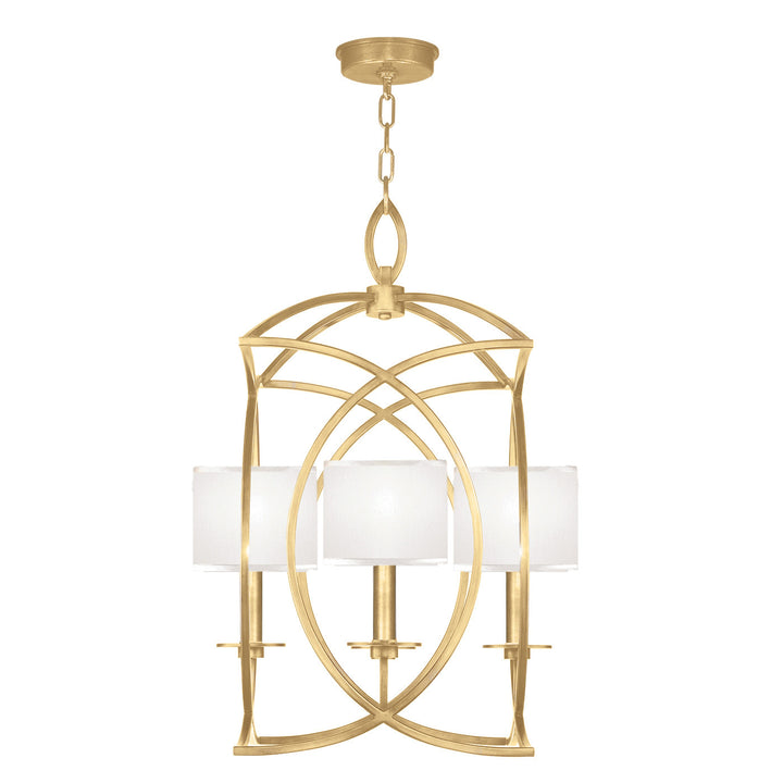 Fine Art Handcrafted Lighting Cienfuegos 21.5"W Square Chandelier in Standard Gold Leaf (887740-SF31)