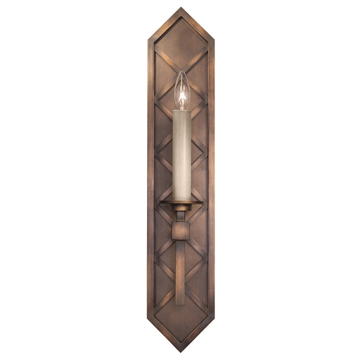 Fine Art Handcrafted Lighting Cienfuegos 25"H Sconce 889550 in Antique Bronze (889550-1ST)