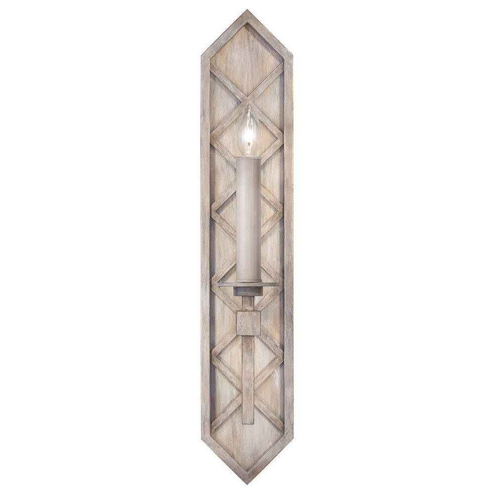 Fine Art Handcrafted Lighting Cienfuegos 25"H Sconce 889550 in Weathered Greige Patina (889550-2ST)