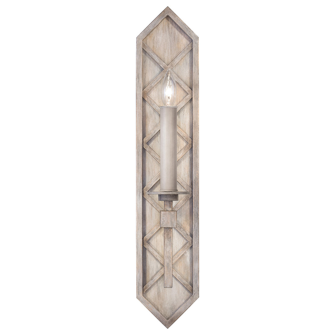 Fine Art Handcrafted Lighting Cienfuegos 25"H Sconce 889550 in Weathered Greige Patina (889550-2ST)