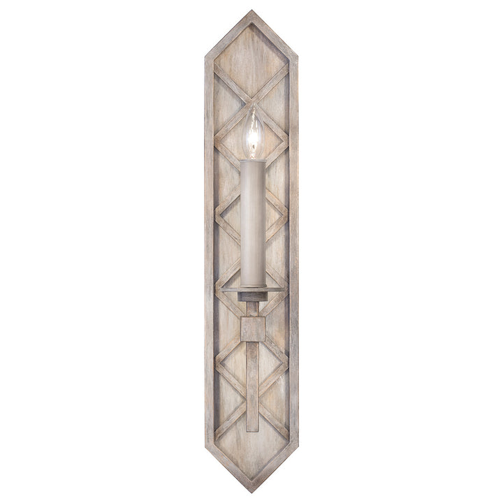Fine Art Handcrafted Lighting Cienfuegos 25"H Sconce 889550 in Weathered Greige Patina (889550-2ST)