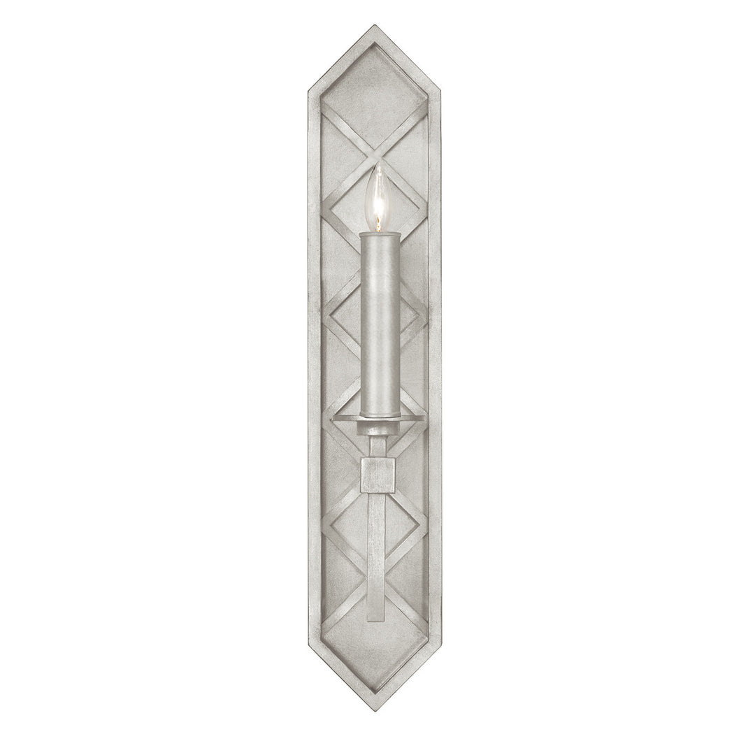 Fine Art Handcrafted Lighting Cienfuegos 25"H Sconce 889550 in Standard Silver Leaf (889550-SF4)