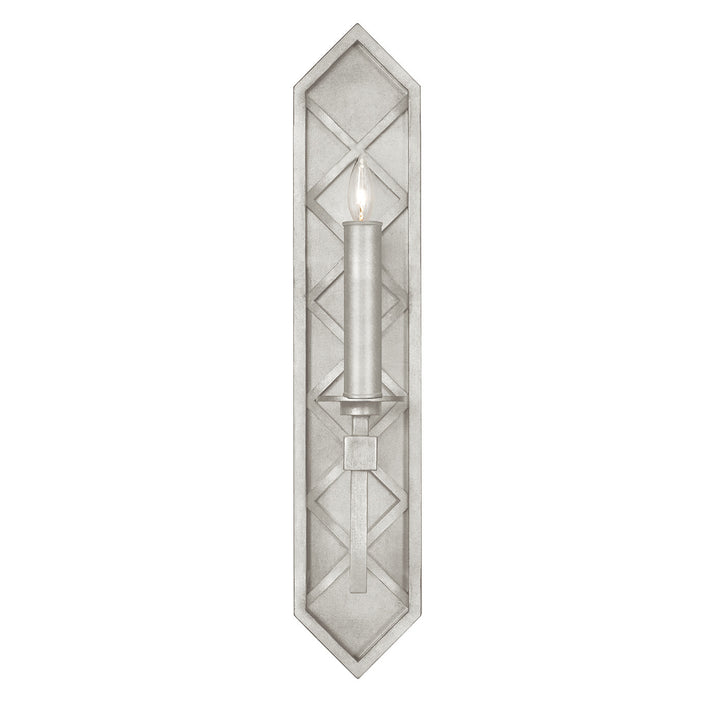Fine Art Handcrafted Lighting Cienfuegos 25"H Sconce 889550 in Standard Silver Leaf (889550-SF4)