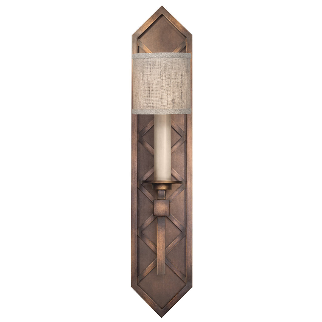 Fine Art Handcrafted Lighting Cienfuegos 25"H Sconce 889550-1 in Antique Bronze (889550-11ST)