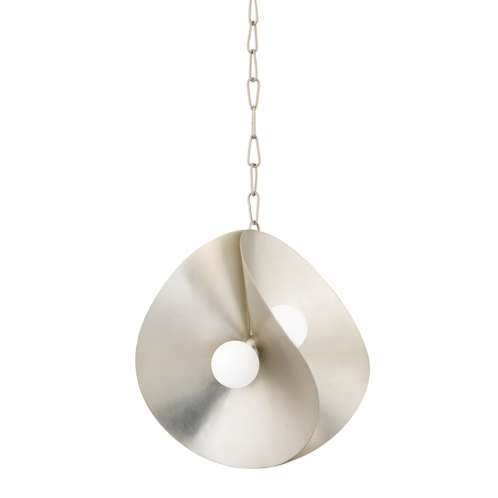 Corbett Lighting Peony Pendant Pendants Corbett WARM SILVER LEAF 18x18.75 