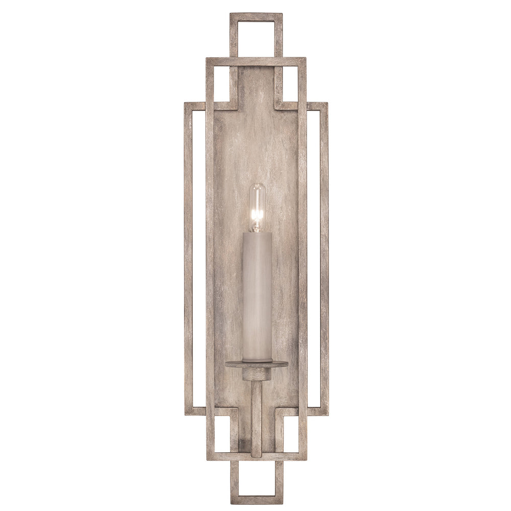 Fine Art Handcrafted Lighting Cienfuegos 22"H Sconce 889350 in Weathered Greige Patina (889350-2ST)