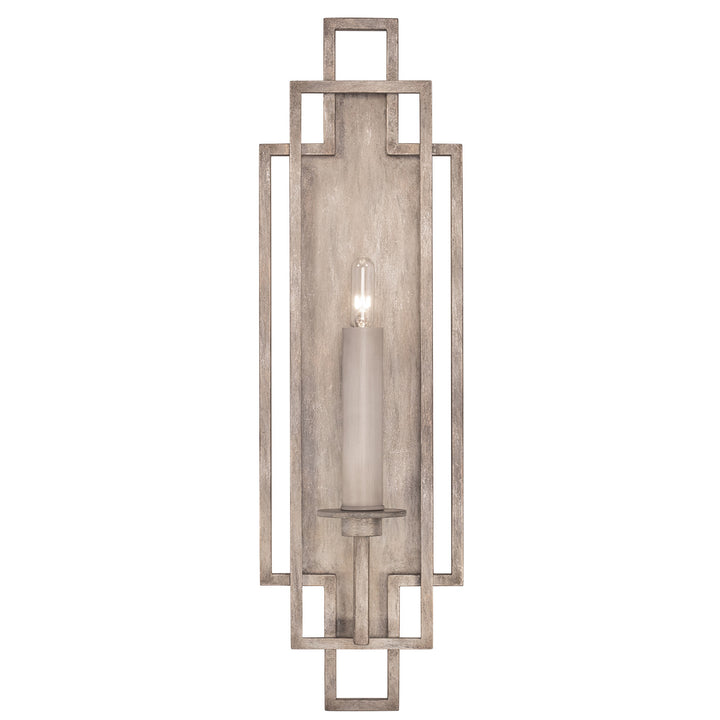 Fine Art Handcrafted Lighting Cienfuegos 22"H Sconce 889350 in Weathered Greige Patina (889350-2ST)