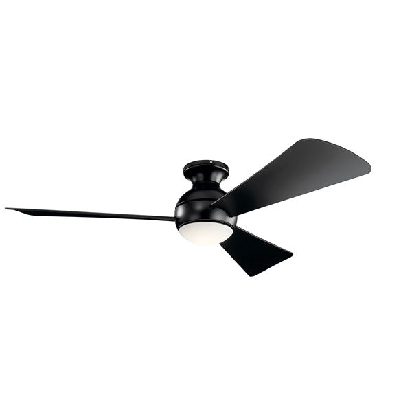 Kichler 54 Inch Sola Fan LED 330152 | Overstock Indoor Ceiling Fans Lighting Gallery Satin Black  