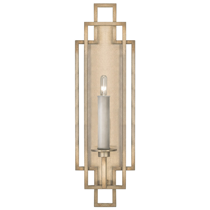 Fine Art Handcrafted Lighting Cienfuegos 22"H Sconce 889350 in Antique Pale Gold Leaf (889350-3ST)