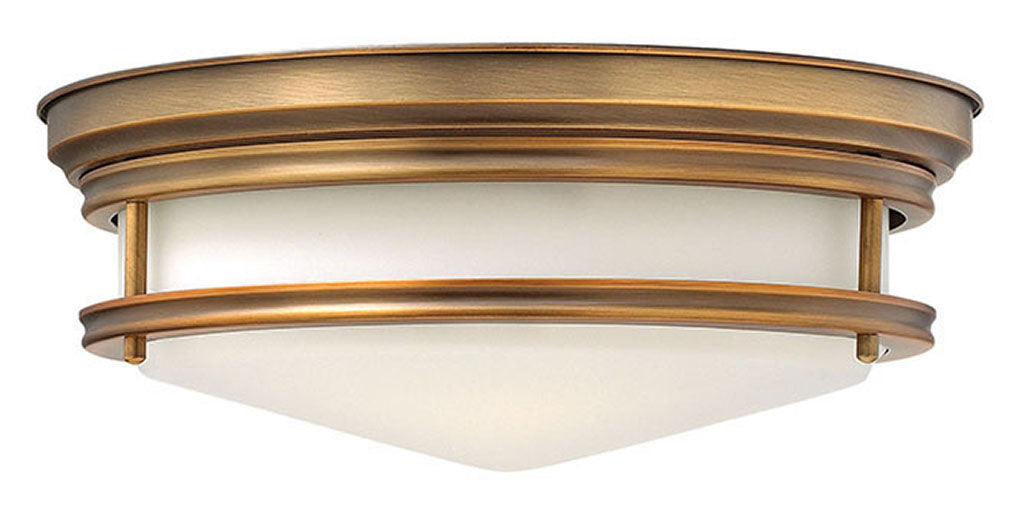 Hinkley Hadley Flush Mount 3302BR | OS Ceiling Flush Mounts Lighting Gallery Brushed Bronze 12.0x12.0x4.75 