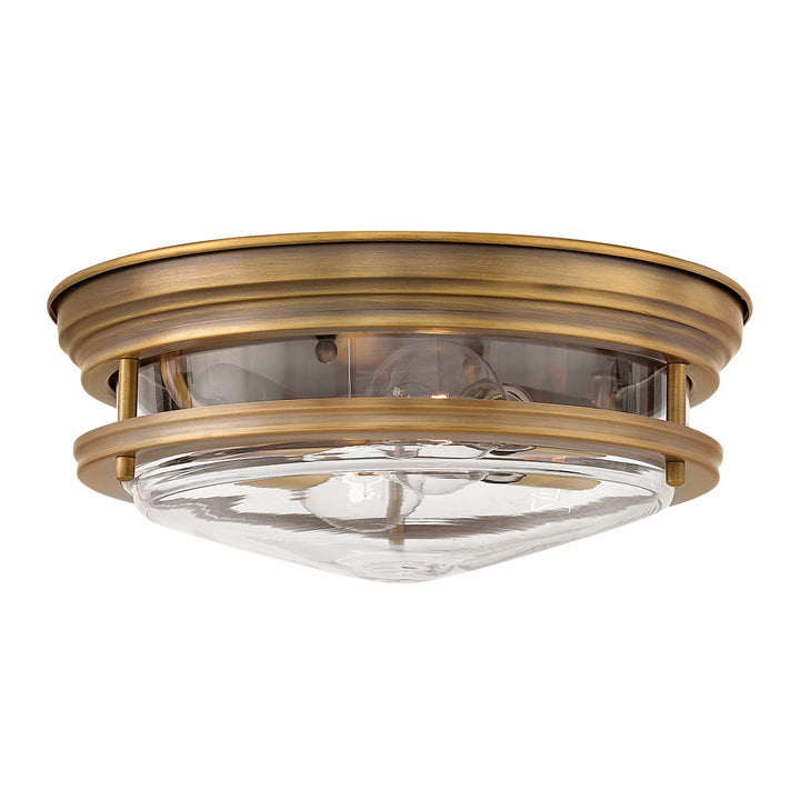 Hinkley Hadley Flush Mount Ceiling Flush Mounts Hinkley Brushed Bronze with Clear glass 12.0x12.0x4.75 