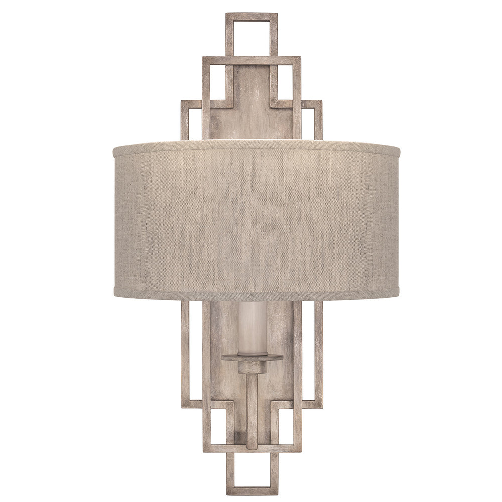 Fine Art Handcrafted Lighting Cienfuegos 22"H Sconce 889350-1 in Weathered Greige Patina (889350-21ST)