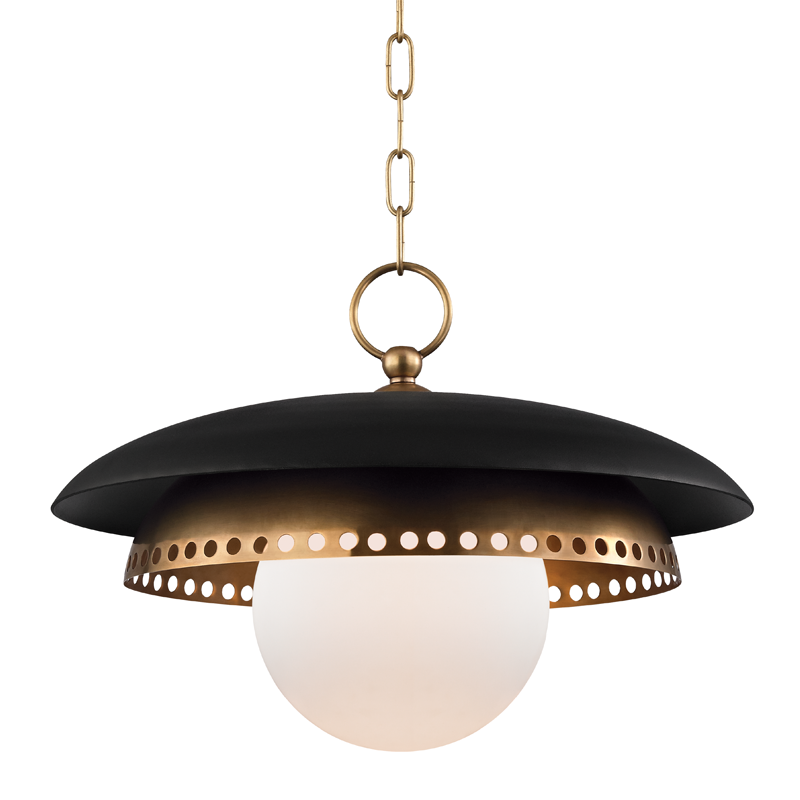 Hudson Valley Lighting Herkimer Pendant Pendants Hudson Valley Lighting Aged Brass  