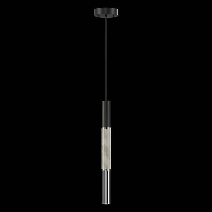 Fine Art Handcrafted Lighting Antonia 6.5"W Round Pendant in Standard Black Iron, Nickel, Smoke (100015-122)