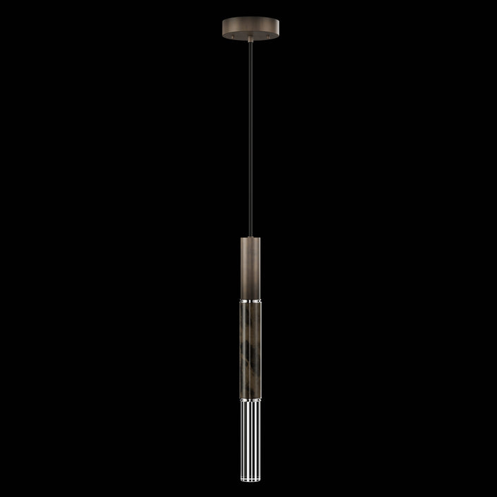 Fine Art Handcrafted Lighting Antonia 6.5"W Round Pendant in Standard Bronze, Nickel, Charcoal (100015-221)