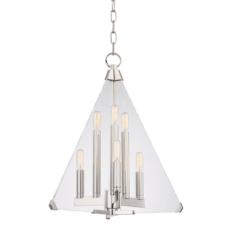 Hudson Valley Lighting Triad Lantern Pendants Hudson Valley Lighting Polished Nickel  