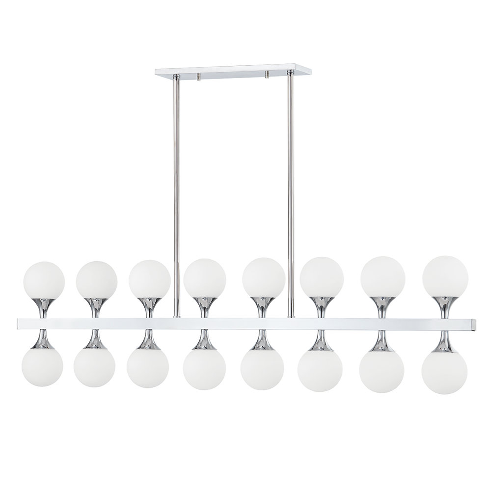 Hudson Valley Lighting Astoria Linear Chandeliers Hudson Valley Lighting Polished Chrome  