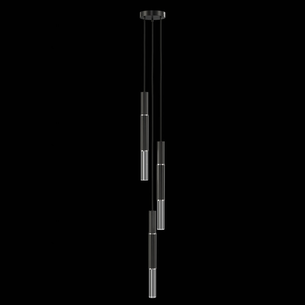 Fine Art Handcrafted Lighting Antonia 8.5"W Round Pendant in Standard Black Iron, Nickel, No Parchment/Same as Finish (100016-120)