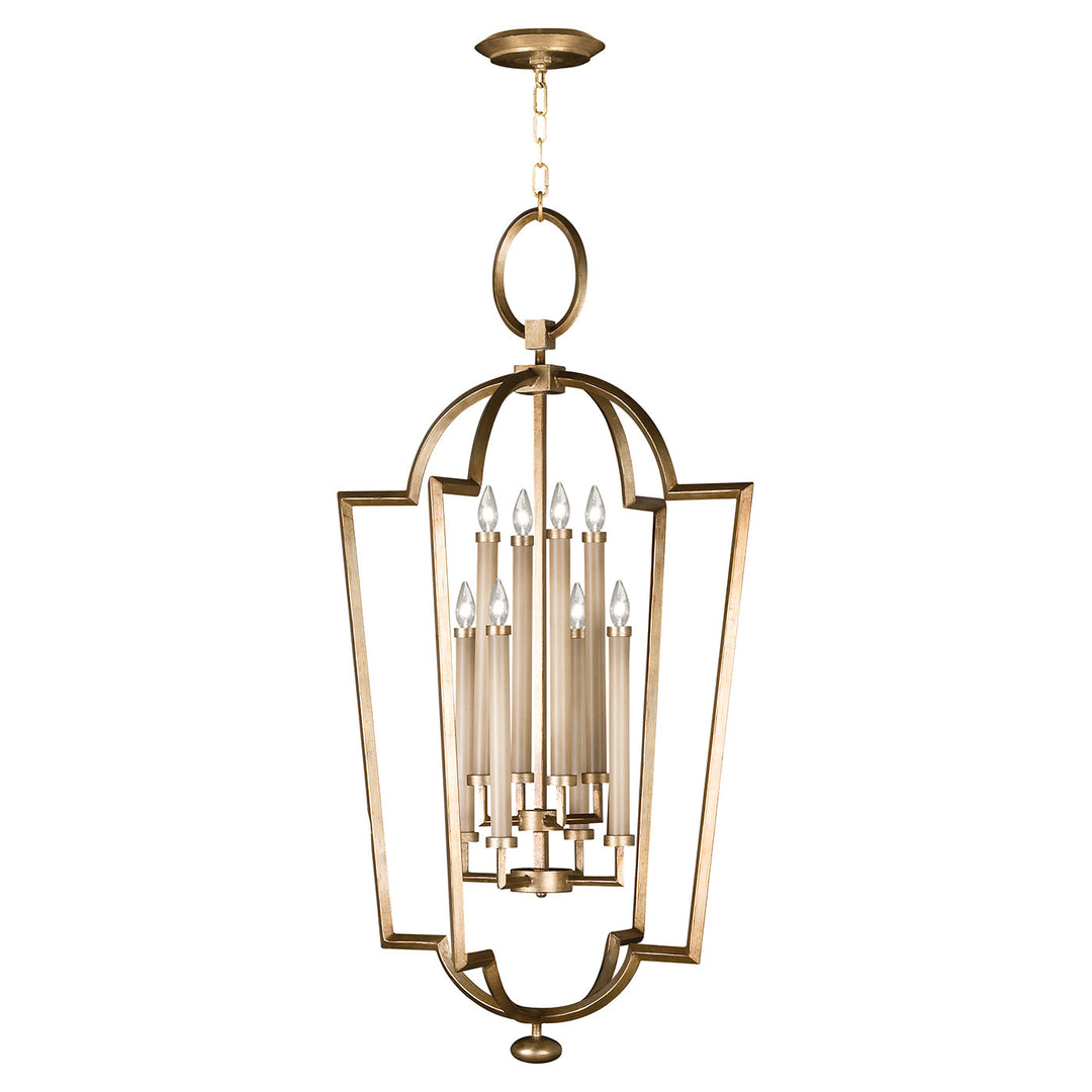 Fine Art Handcrafted Lighting Allegretto 28"W Round Pendant in Gold Leaf with Brown Highlights (780440-2ST)