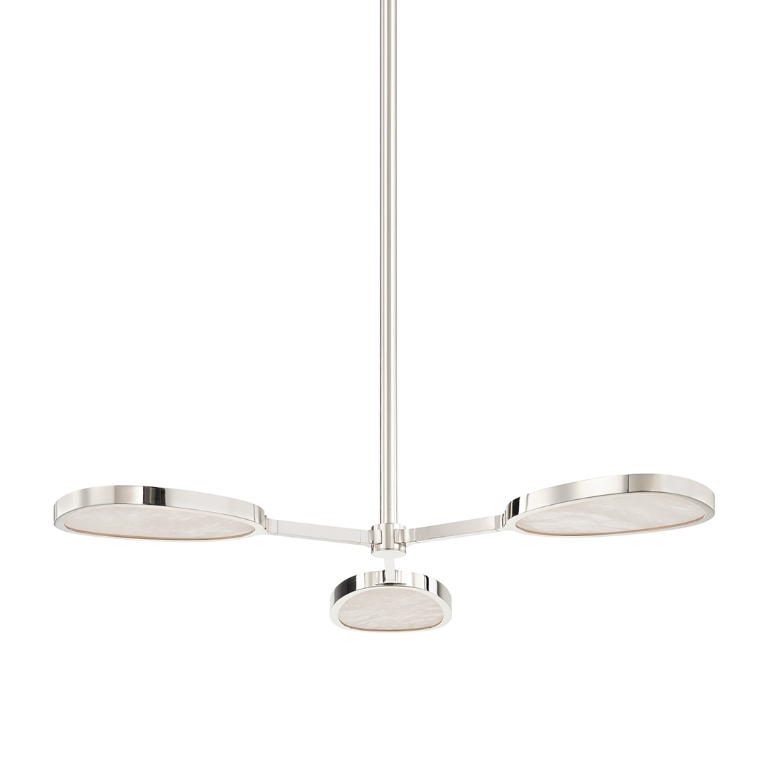 Corbett Lighting Patras Chandelier Ceiling Semi Flush Mounts Corbett Burnished Nickel 38.5x5.75 