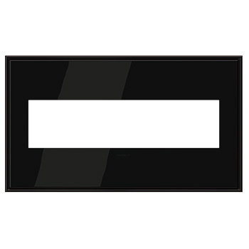 Legrand adorne Black Nickel 4-Gang wall plate