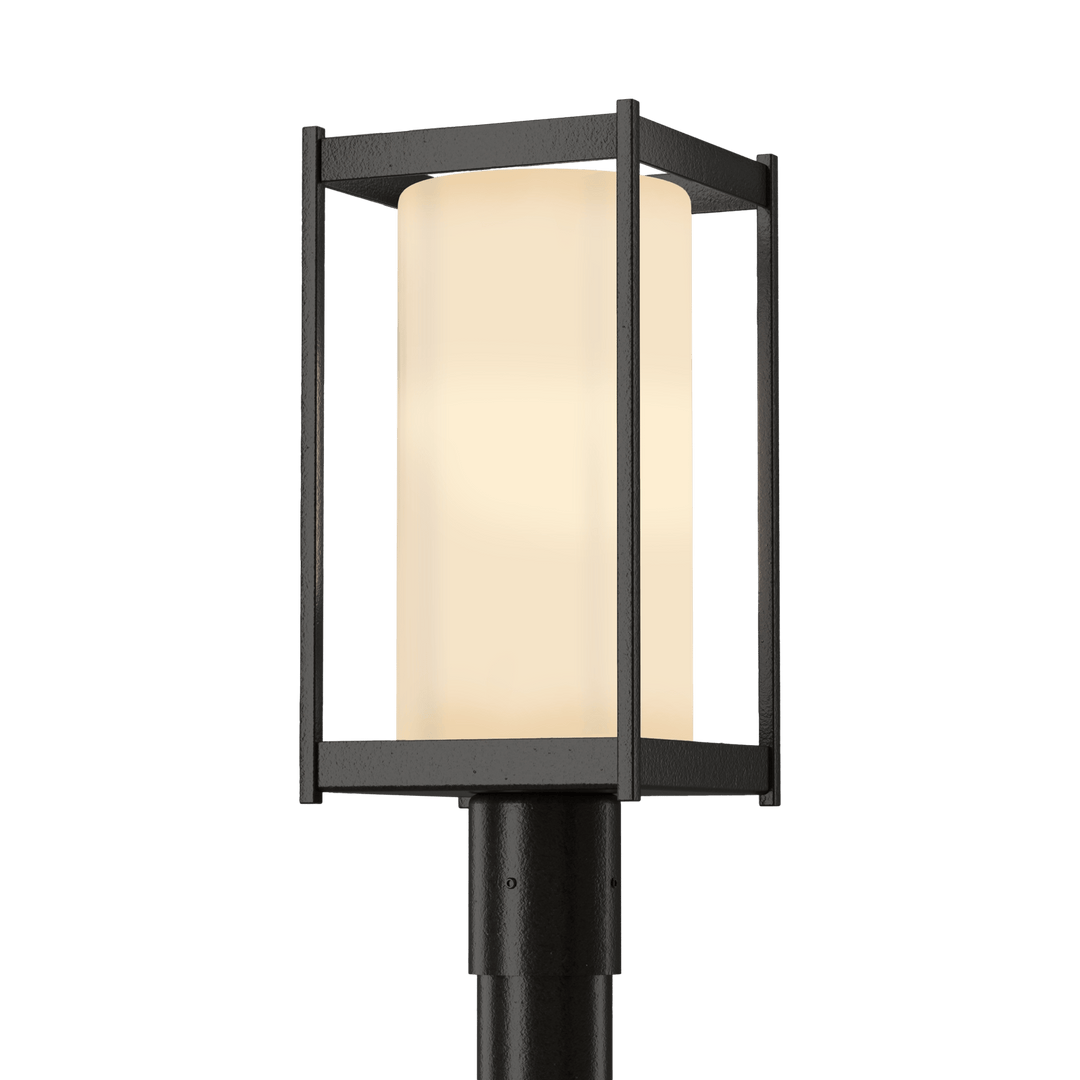 Hubbardton Forge Cela Outdoor Post Light Pier & Post Mount Lights Hubbardton Forge Coastal Oil Rubbed Bronze Opal Glass (GG)