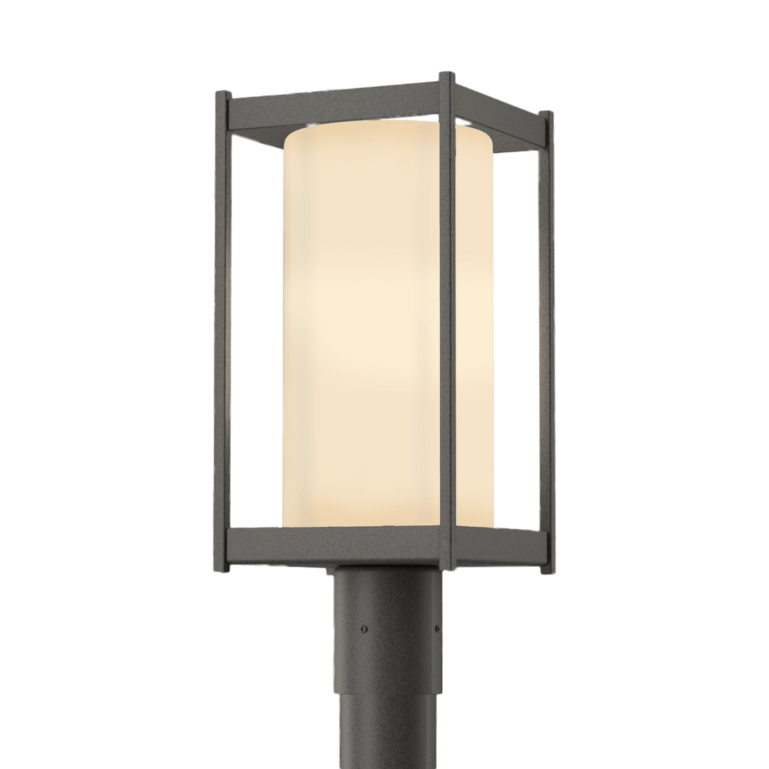 Hubbardton Forge Cela Outdoor Post Light Pier & Post Mount Lights Hubbardton Forge Coastal Natural Iron Opal Glass (GG)