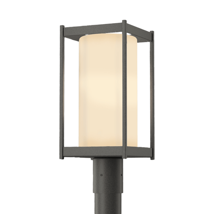 Hubbardton Forge Cela Outdoor Post Light Pier & Post Mount Lights Hubbardton Forge Coastal Natural Iron Opal Glass (GG)