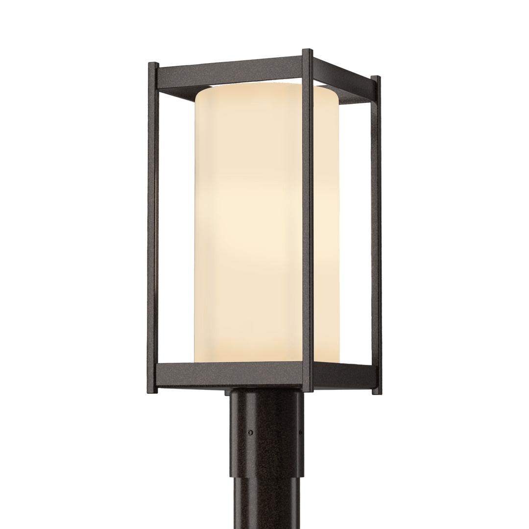 Hubbardton Forge Cela Outdoor Post Light Pier & Post Mount Lights Hubbardton Forge Coastal Bronze Opal Glass (GG)