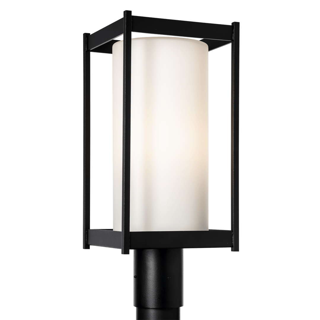 Hubbardton Forge Cela Outdoor Post Light Pier & Post Mount Lights Hubbardton Forge Coastal Black Opal Glass (GG)